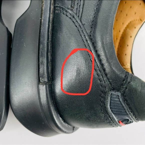 Ecco Fusion Moc Toe Tie Mens Leather Comfort Shoes Oxfords Black Size 9-9.5 (43) - Picture 13 of 13